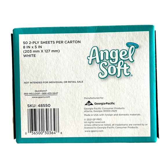 Angel Soft Professional Series 2-Ply Facial Tissue Flat Box 50 Count 1 Flat Box - Picture 3 of 4
